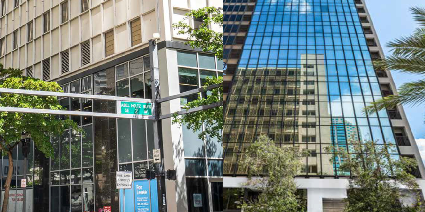 Commercial towers from the Triple Double real estate portfolio